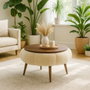 Atelier Del Sofa Papatya 60 - Cream, Walnut